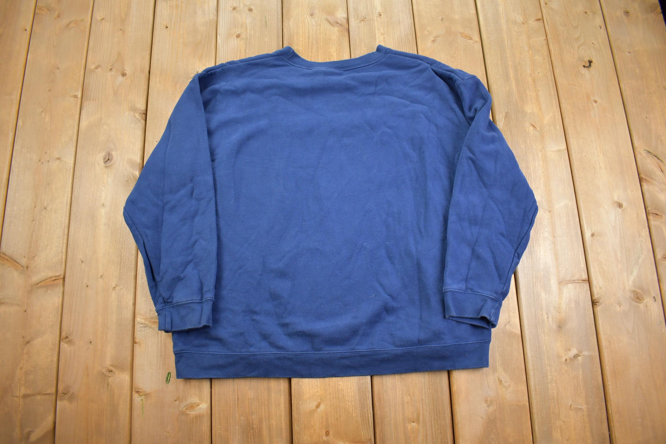 Vintage 1990s Navy "Cherokee" Embroidered Crewneck - Large