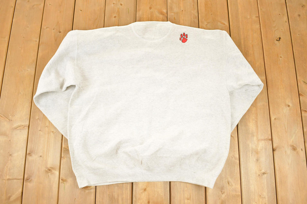 Vintage 1990s Shakobee Sabres Heavyweight University Crewneck Sweater Men's L