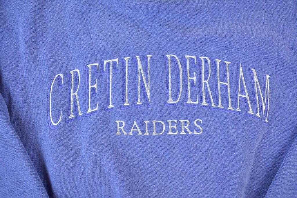 Vintage 1990s Cretin Derham Raiders Crewneck Sweatshirt / 90s Crewneck / Souvenir Sweater / Streetwear / Travel And Vacation