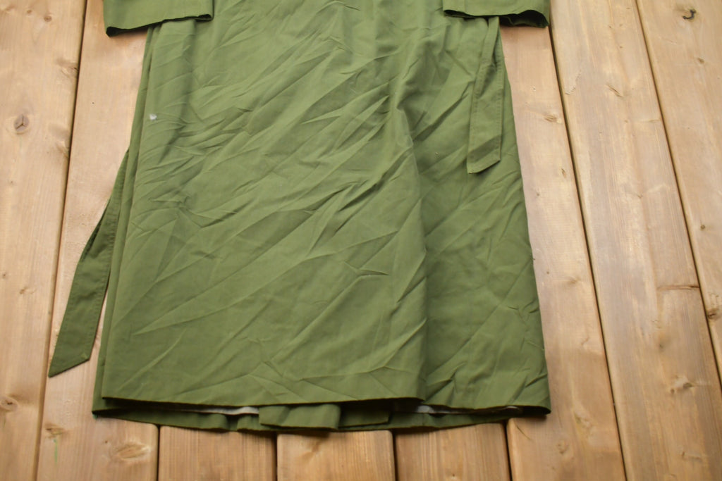 Vintage 1980s Military Trench Coat