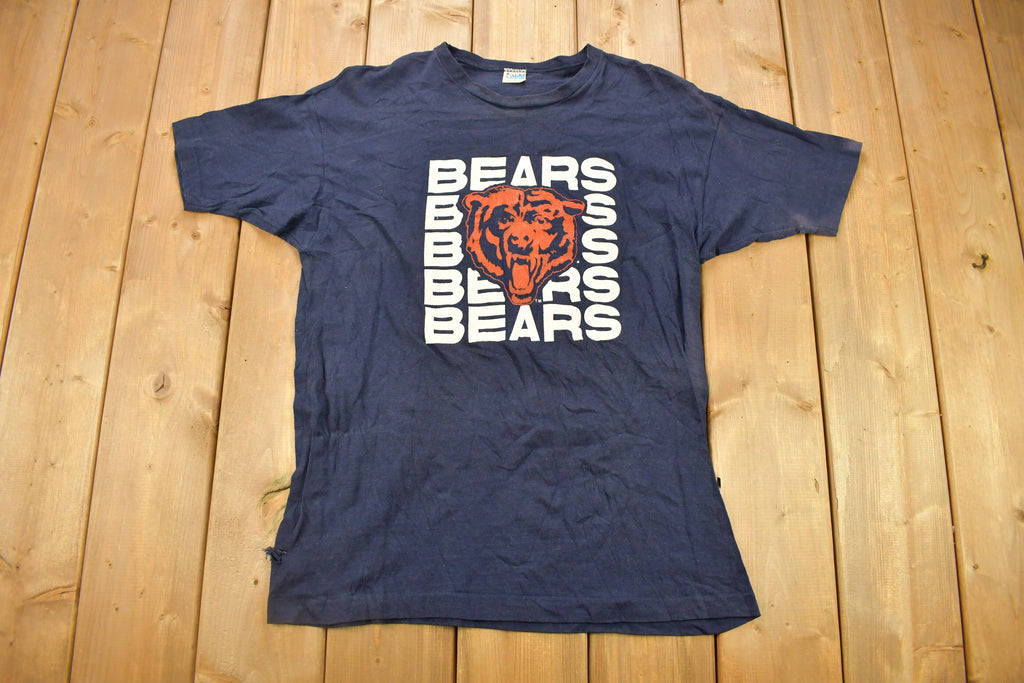Vintage 1970s Chicago Bears NFL Champion T-Shirt  Made In USA  Single Stitch  NFL  90s Streetwear  Sportswear  Vintage Champion