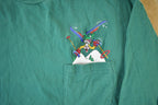 Vintage 1990s Goofy Skiing Disney Long Sleeve T Shirt Men's Large