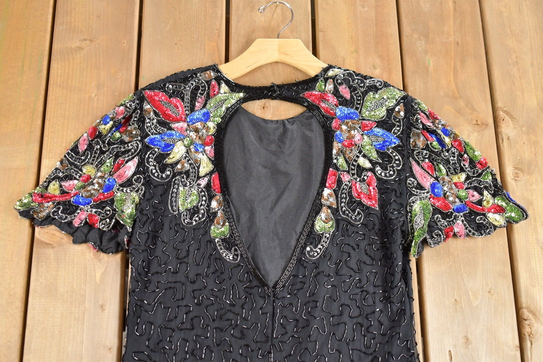 Vintage 1960s Rhinestone Dress