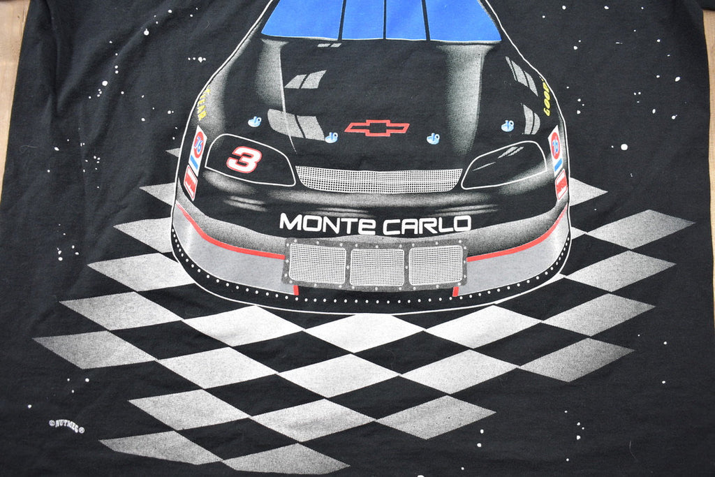 Vintage 1990s Dale Earnhardt The Intimidator All Over Print NASCAR T-Shirt