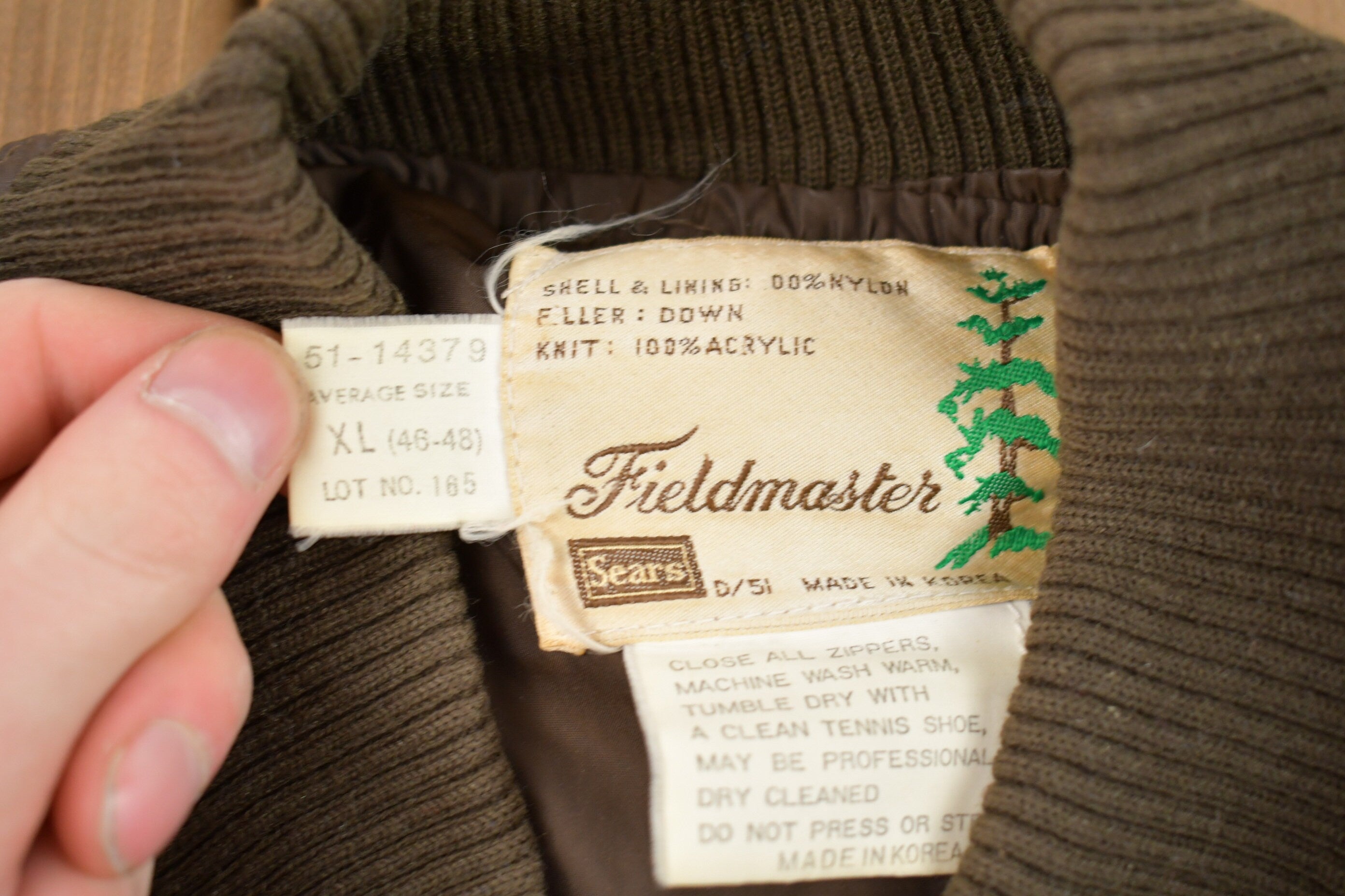 Vintage 1980s Sears Master Quilted Jacket