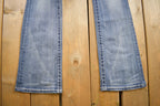 Vintage Y2K Miss Me Bedazzled Low Rise Jeans Size 26x34