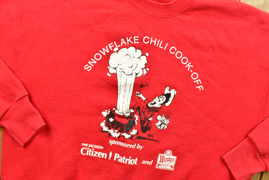 Vintage 1990's Snowflake Chili Cookoff Crewneck Sweatshirt