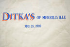 Vintage 1989 Tech Powder Ditka's Of Merrillville Jersey T Shirt