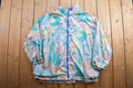 Vintage 1980s Roamans Floral Windbreaker Jacket