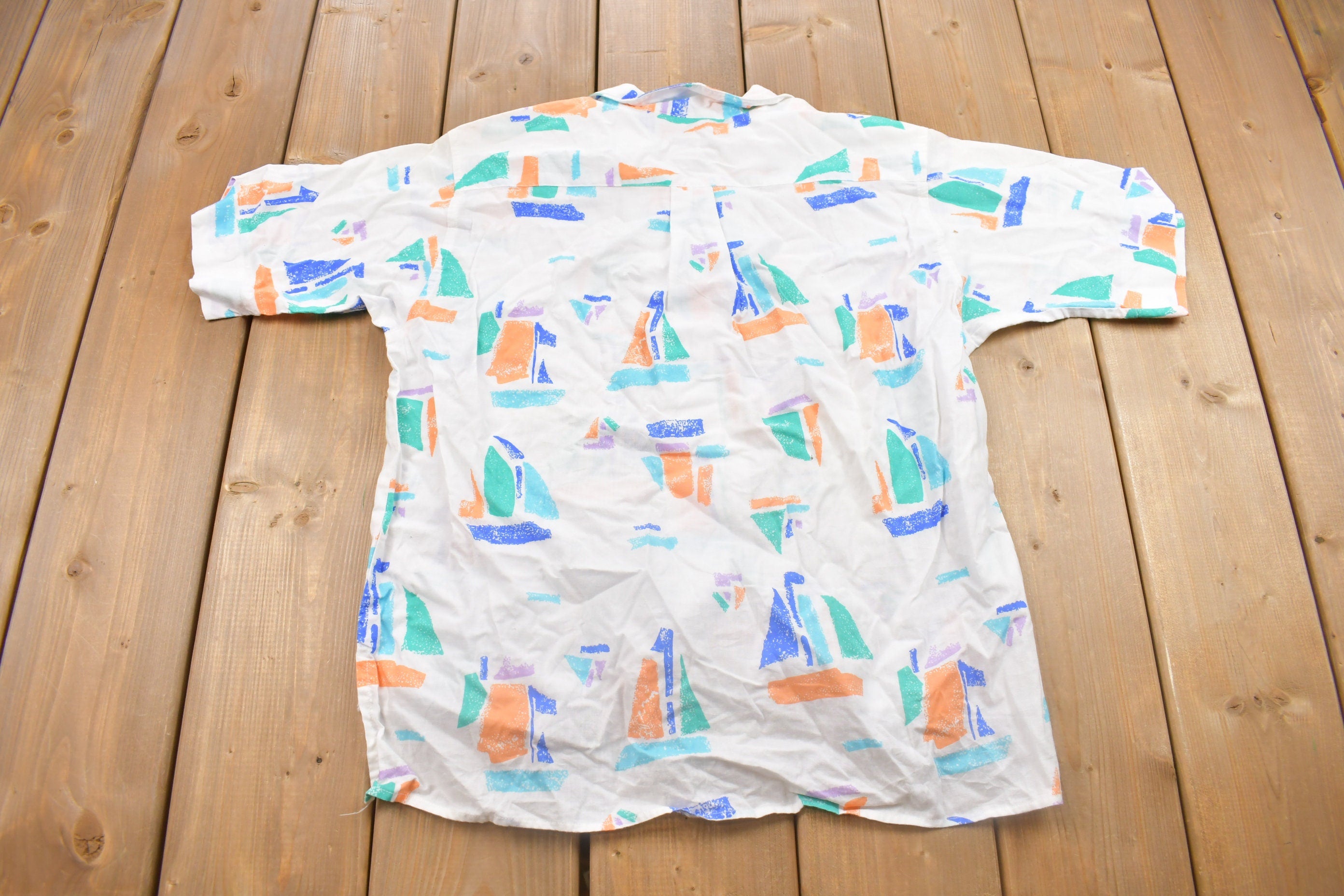 Vintage 1990s Piccolo Boats Button Up Shirt