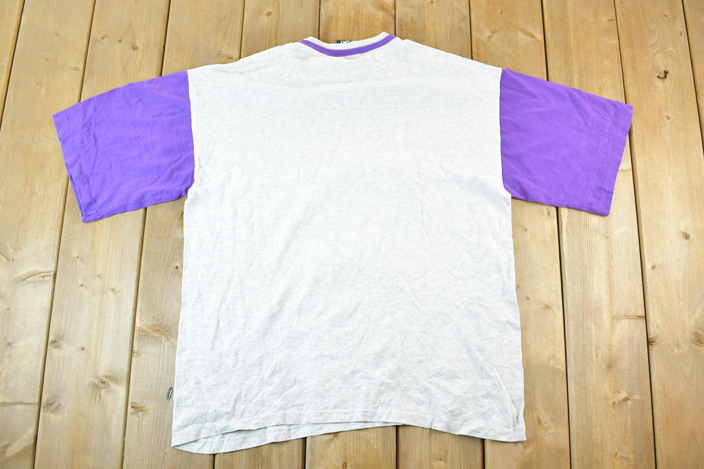 Vintage 1990s Sidney Montana Souvenir Purple Sleeve T-Shirt Mens L
