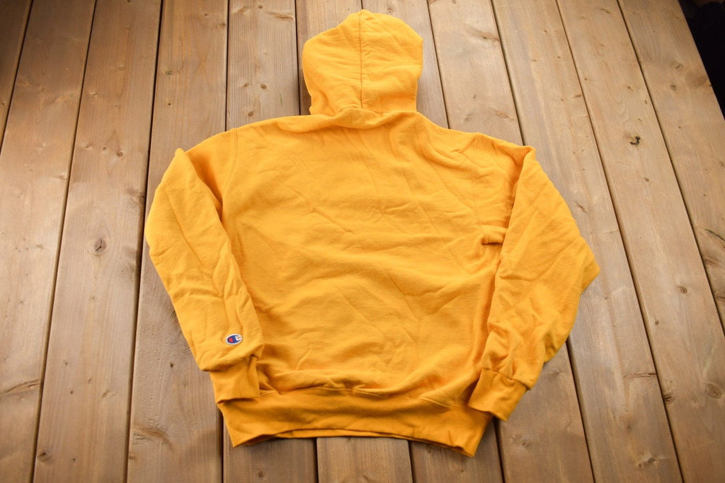 Vintage Y2K Yellow Champion Hoodie