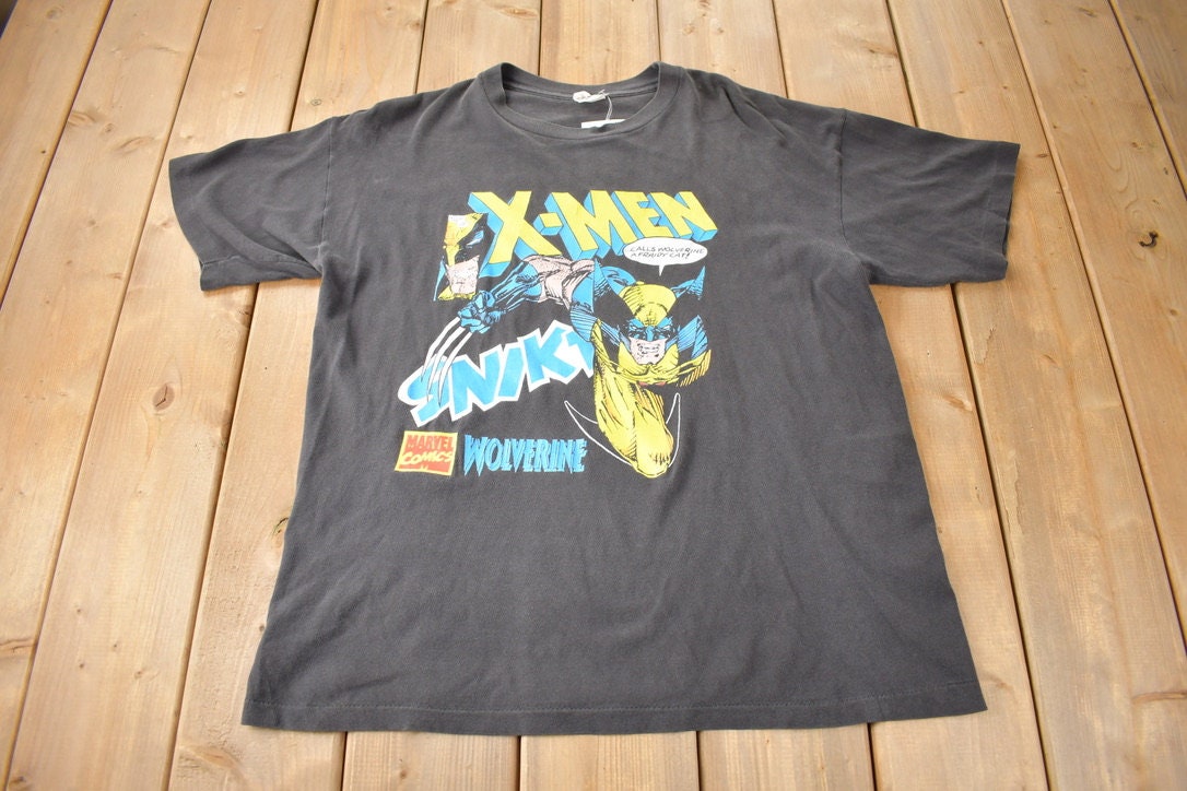 Vintage 1990s Wolverine X-Men Marvel Comics T-shirt Made In USA