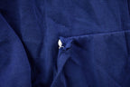 Vintage 1990s Blank Blue Thermal Lined Zip Up Hoodie