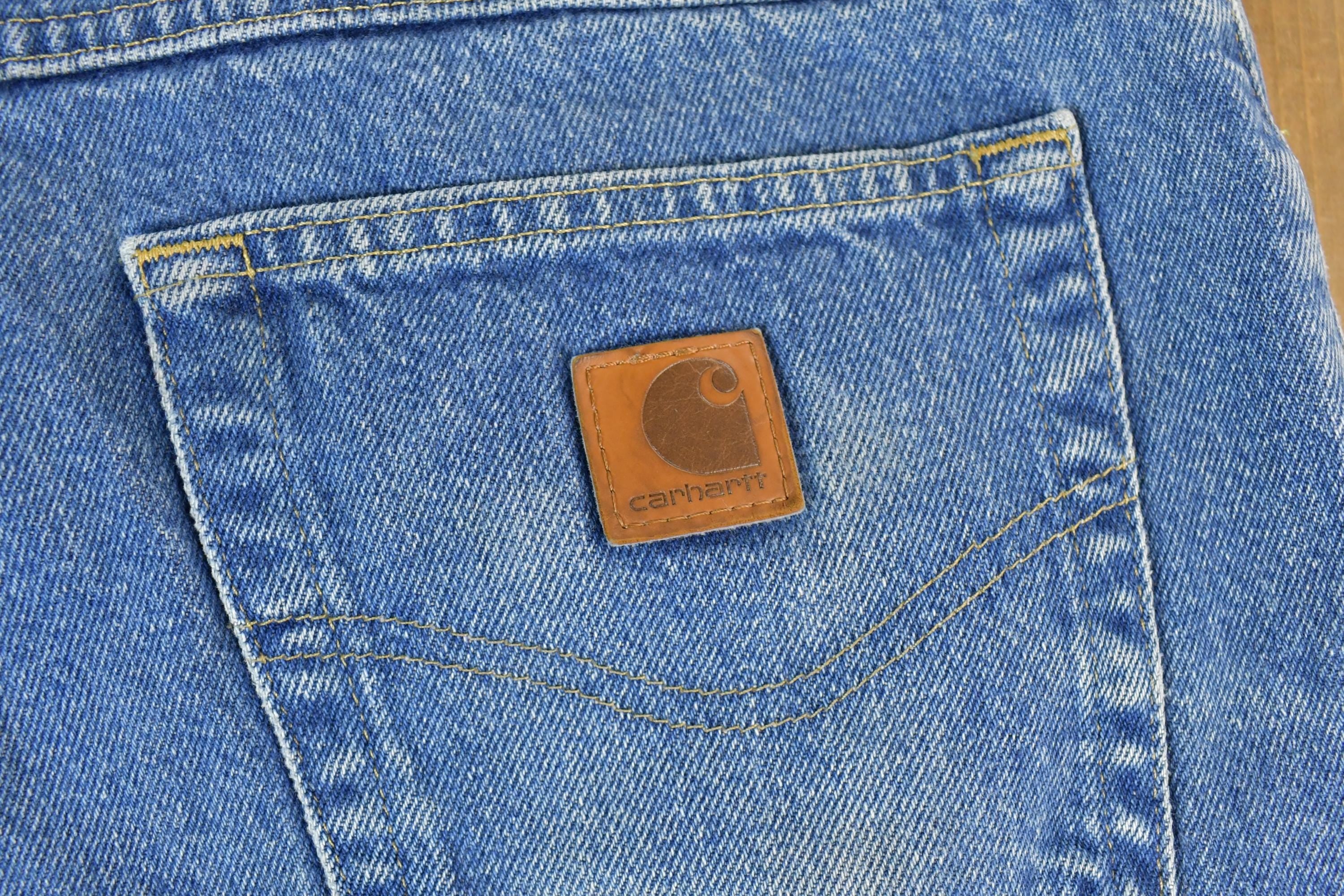 Vintage 1990s Carhartt Work Denim Jeans Size 42x32
