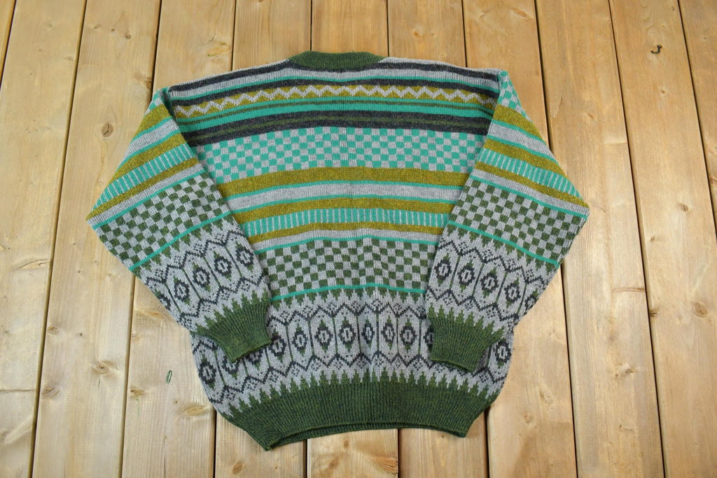 Vintage 1990s Umberto Knit Crewneck Sweater Made In Italy