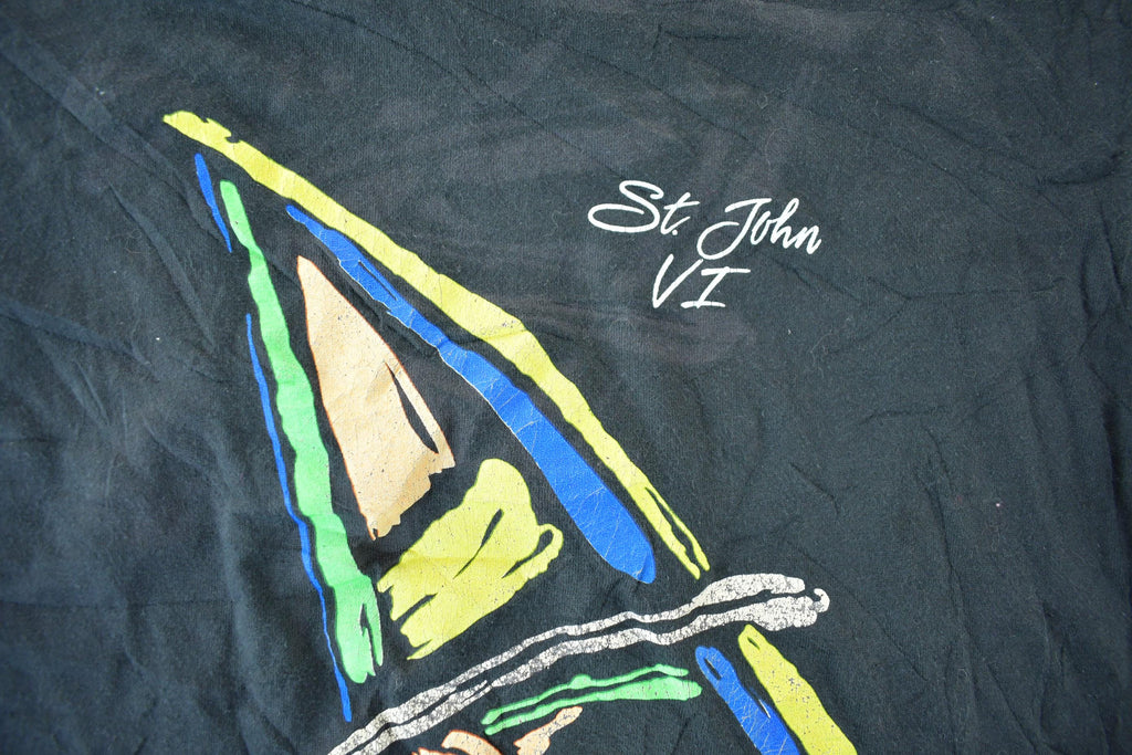 Vintage 1990s St. John Virgin Islands Graphic T-Shirt