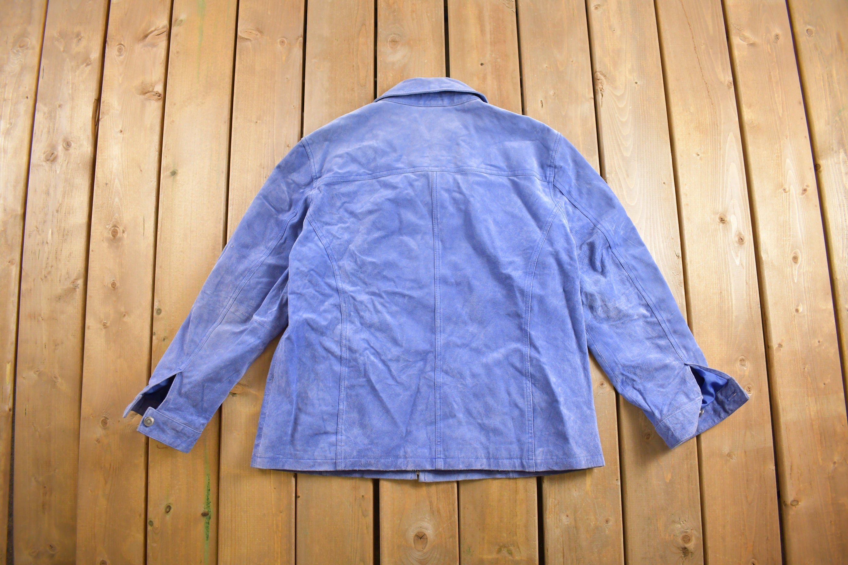 Vintage 1990s Chicos Suede Leather Jacket