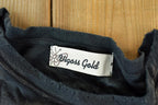 Deadstock Y2K Vintage Vigoss Gold Bedazzled Rock T-Shirt