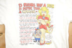 Vintage 1990s Funny Women Vs Beer Graphic T-Shirt