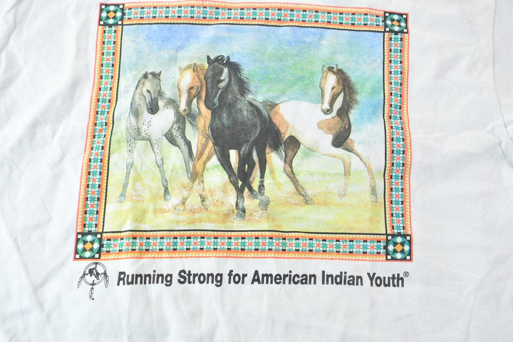 Vintage 1990s Single Stitch Graphic Horse T-Shirt