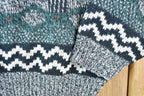 Vintage 1990s Michael Gerald Knit Abstract Pattern Crewneck Sweater Made In 90s Crewneck