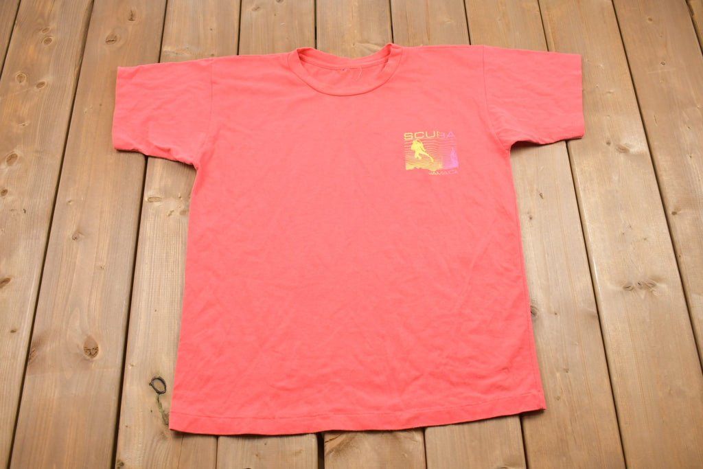 Vintage 1980s Scuba Jamaica Graphic T-Shirt