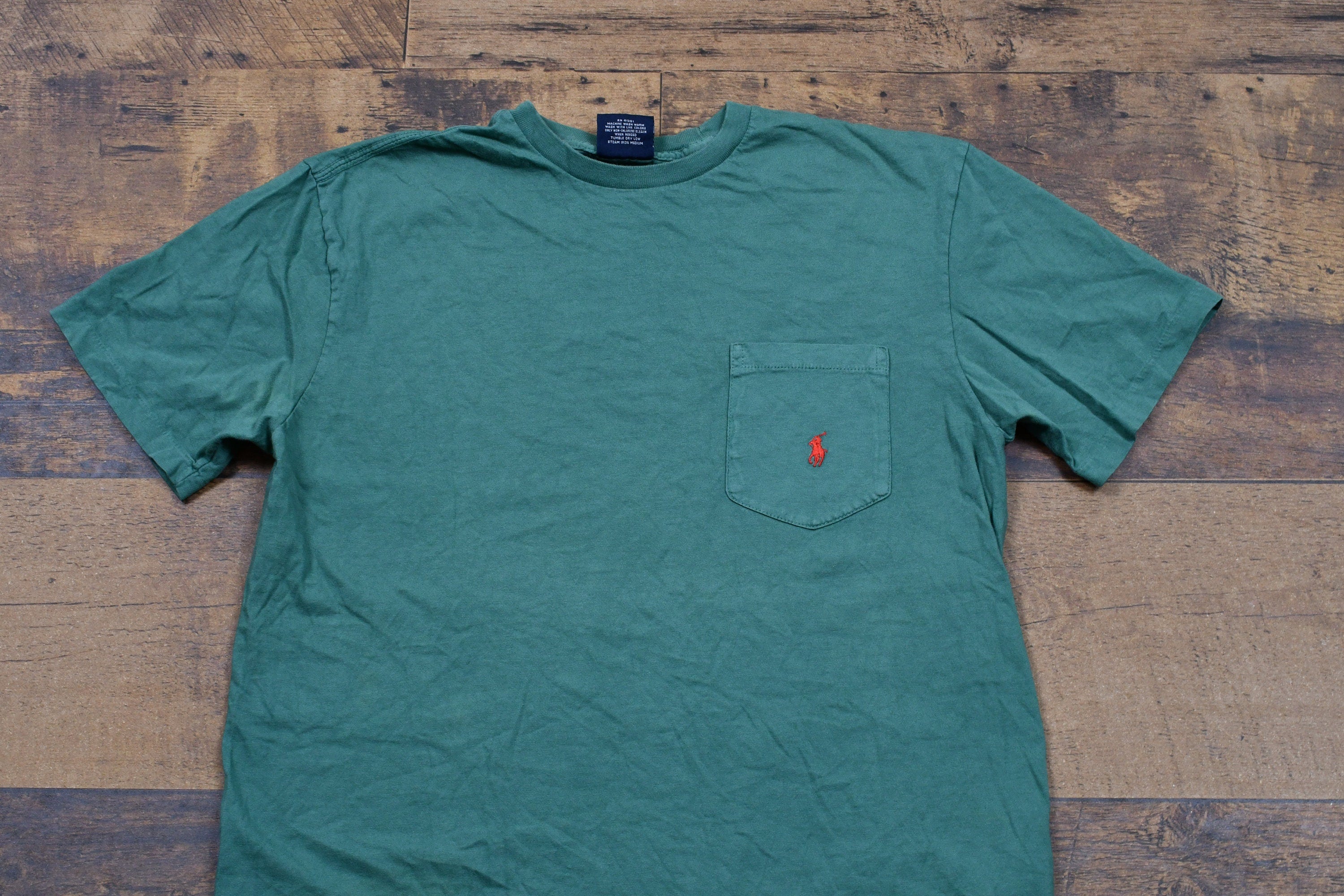 Vintage 1990s Polo By Ralph Lauren Vintage Single Stitch Pocket T-Shirt