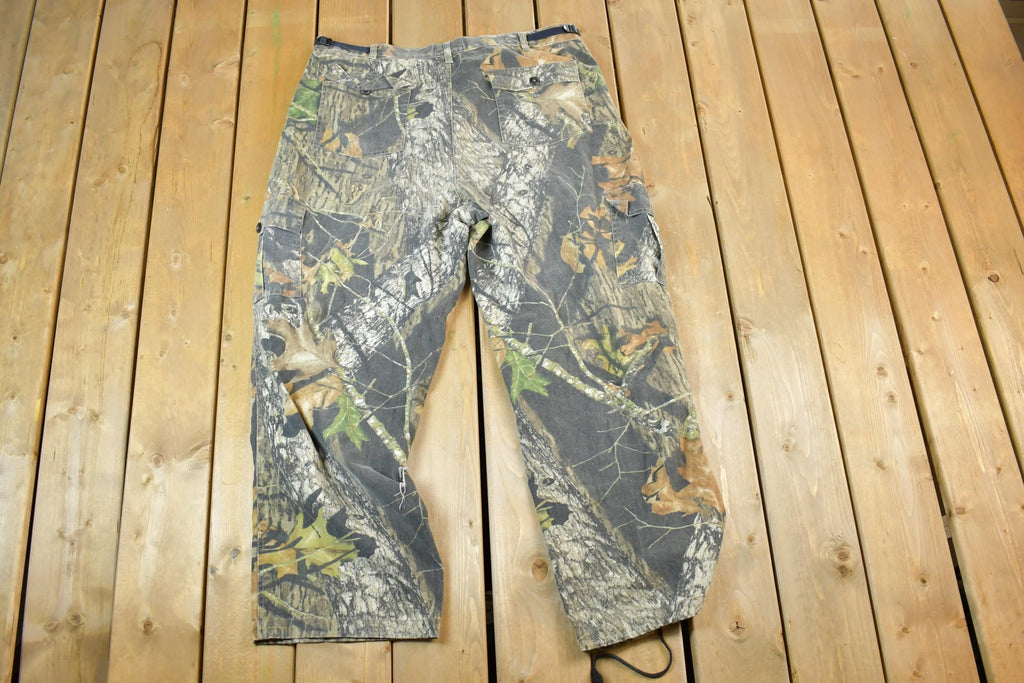 Vintage 1990s Realtree Camo Field Staff Cargo Track Pants