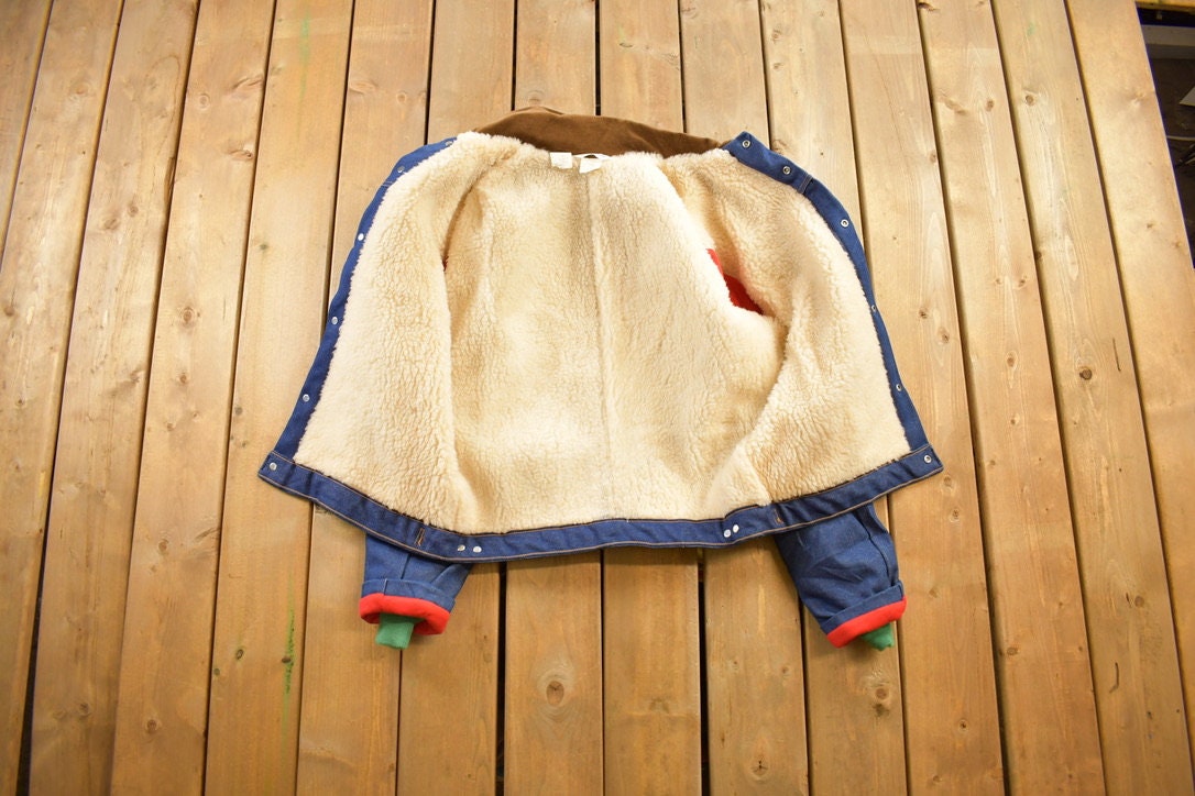 Vintage 1970s Sherpa Lined Denim Jacket