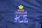 Vintage 1990s Molson Canadian Ice Leather Varsity Jacket