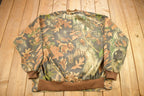 Vintage 1990s IDEAL Tree Camo Windbreaker Bomber Jacket