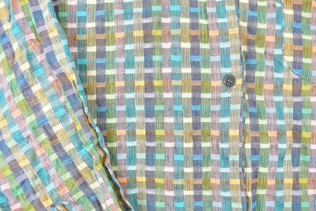 Vintage 1990s Michel Abstract Button Up Shirt Men's L