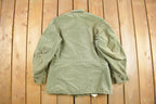 Vintage 1964 Army Military Sateen Field Jacket