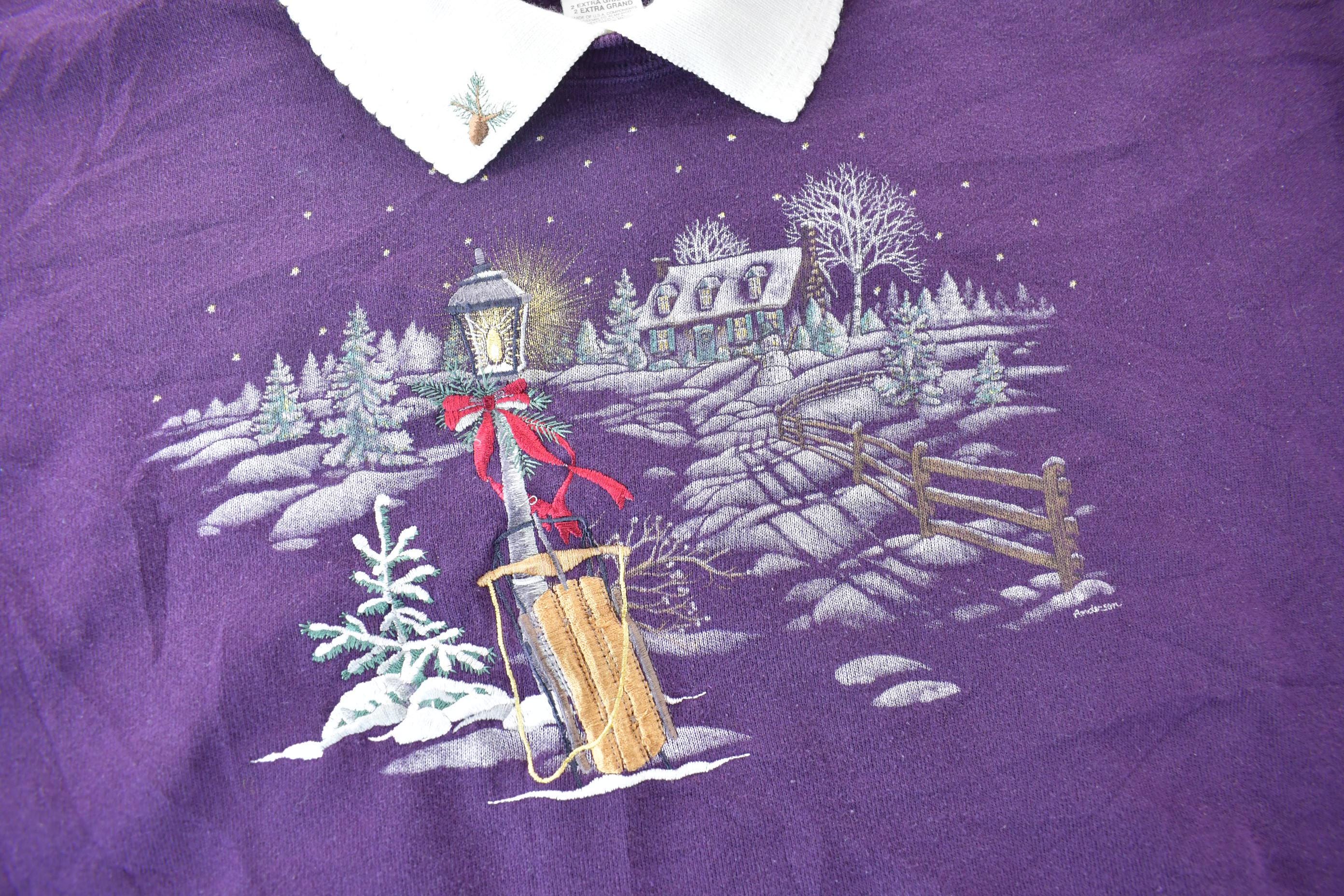 Vintage 1990s Cute Winter Theme Sweater