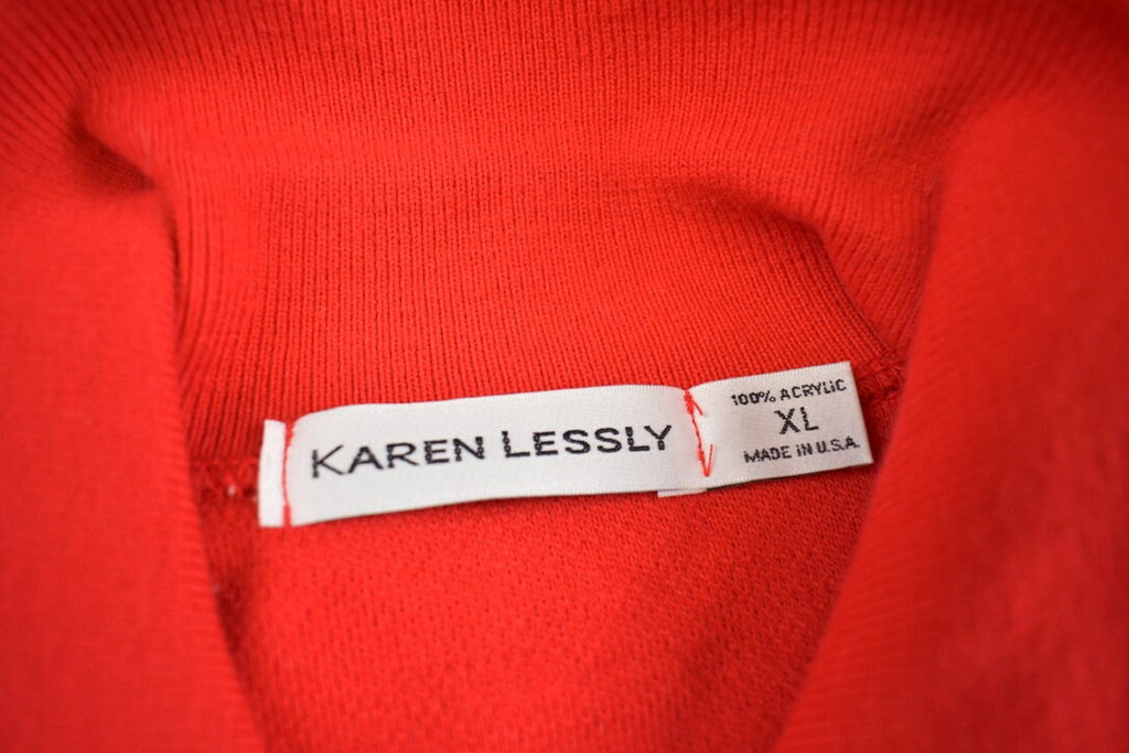 Vintage 2000s Karen Lessly Zip Up Collared Shirt Made In USA