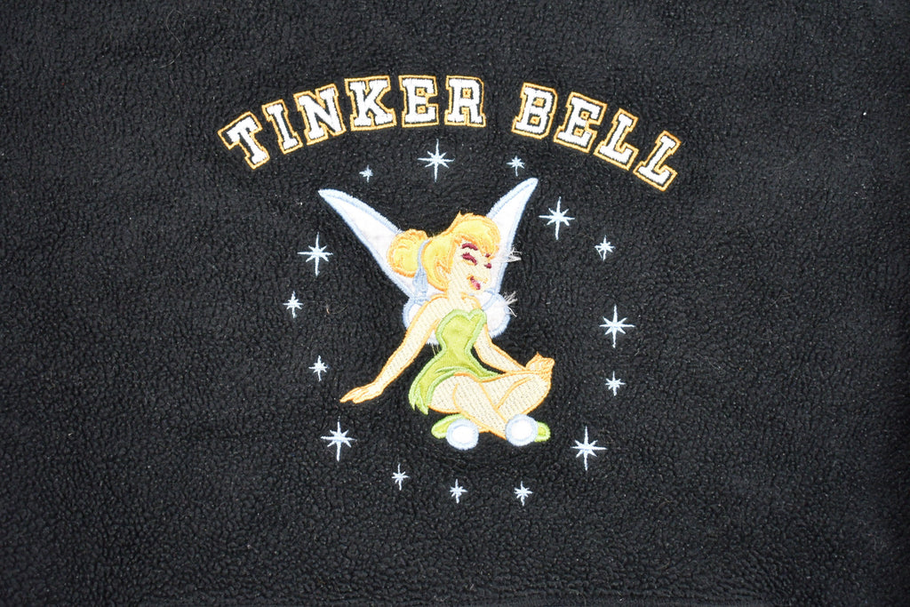 Vintage 1990s Disney Tinker Bell Fleece Hooded Sweatshirt