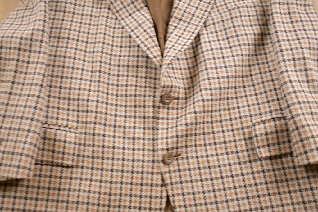 Vintage 1990s Hounds Tooth Wool Blazer