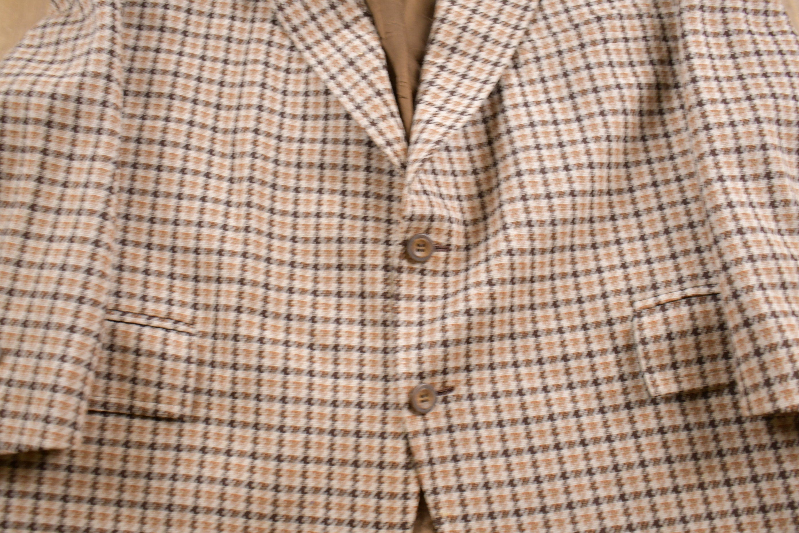 Vintage 1990s Hounds Tooth Wool Blazer