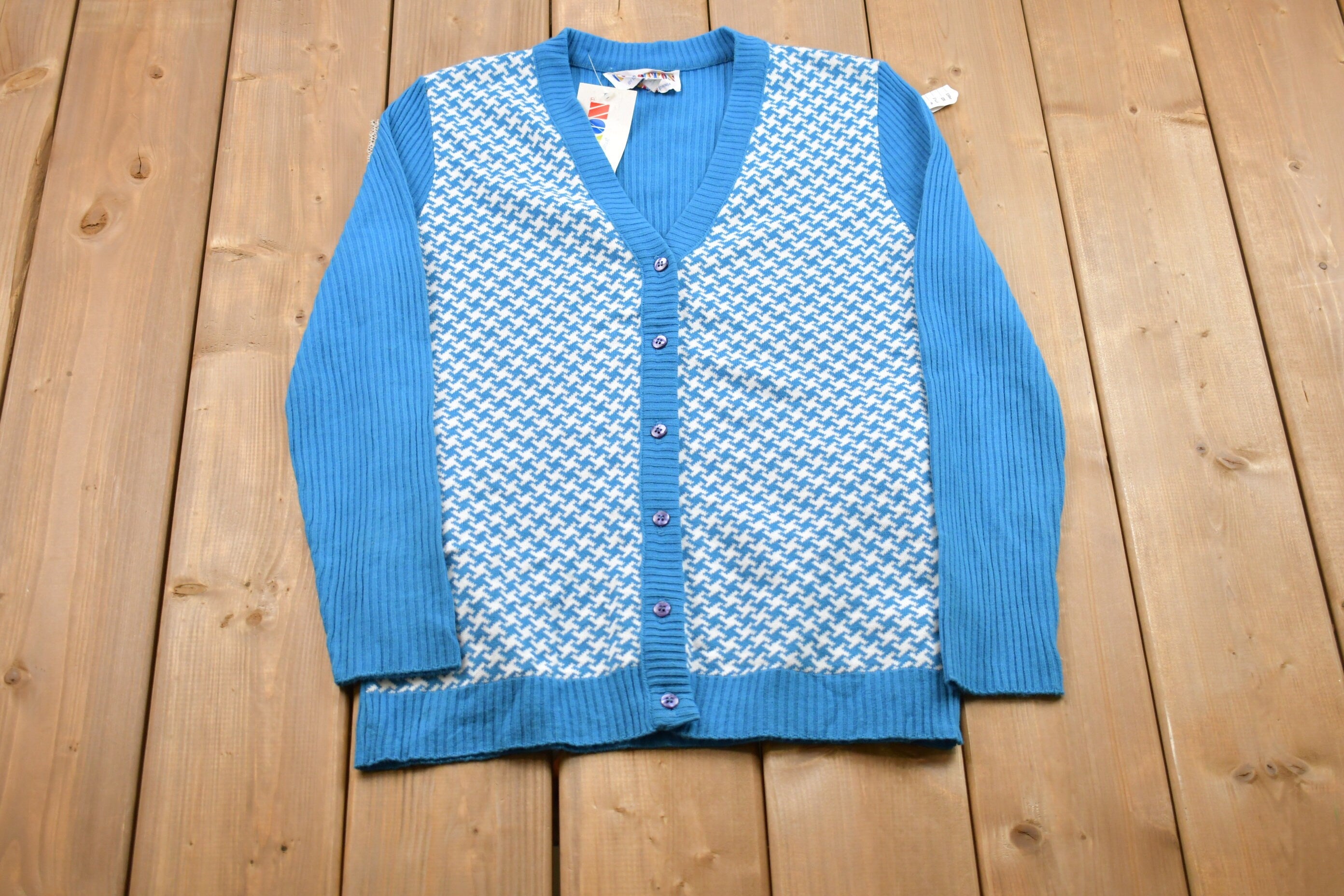 Vintage 1990s Kolortron Knitted Cardigan