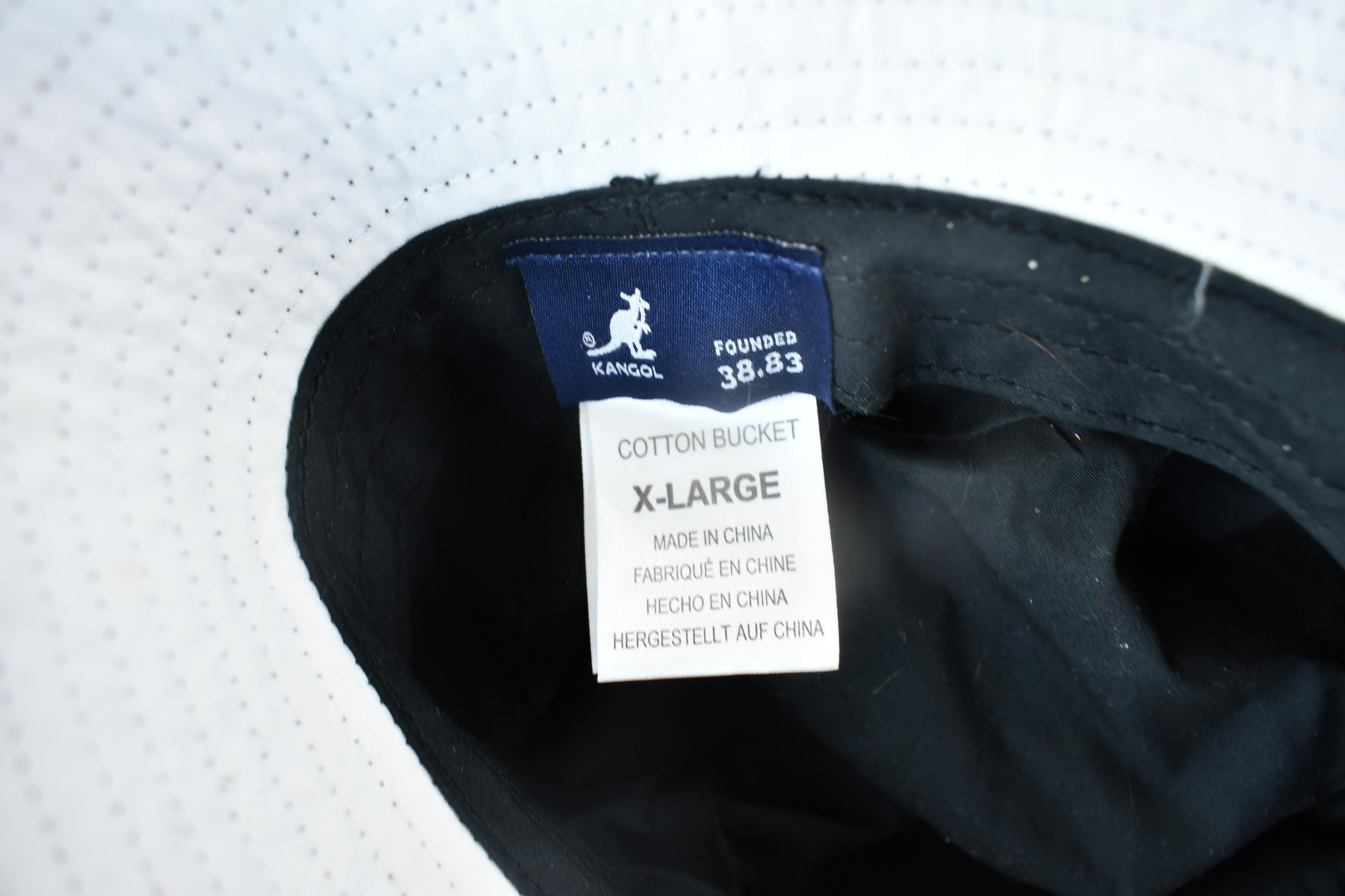 Vintage 1990s Kangol Cotton Bucket Hat / 90s Hat / Vintage Kangol Cap / Size XL