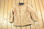 Vintage 1990s Carhartt Perfectly Distressed Collared Jacket Made In USA