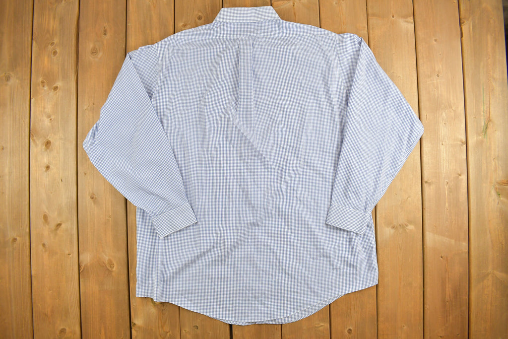 Vintage 1990s Brooks Brothers Check Button Up Shirt