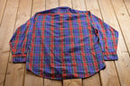 Vintage 1990s Steeplechase Plaid Button Up Shirt