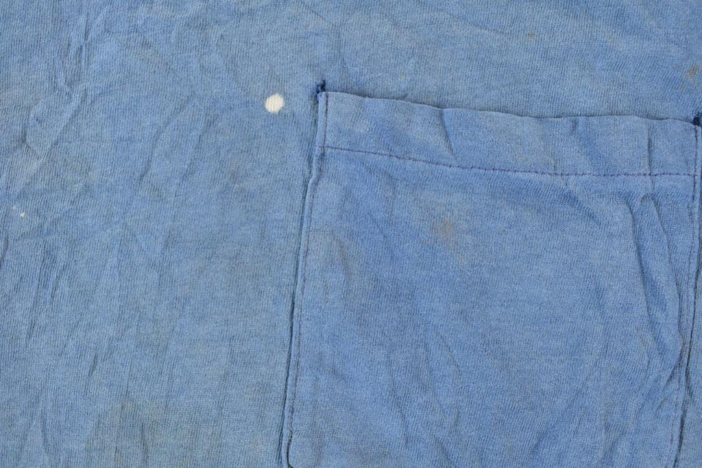 Vintage 1990s Hanes Blank Navy Single Stitch T-Shirt