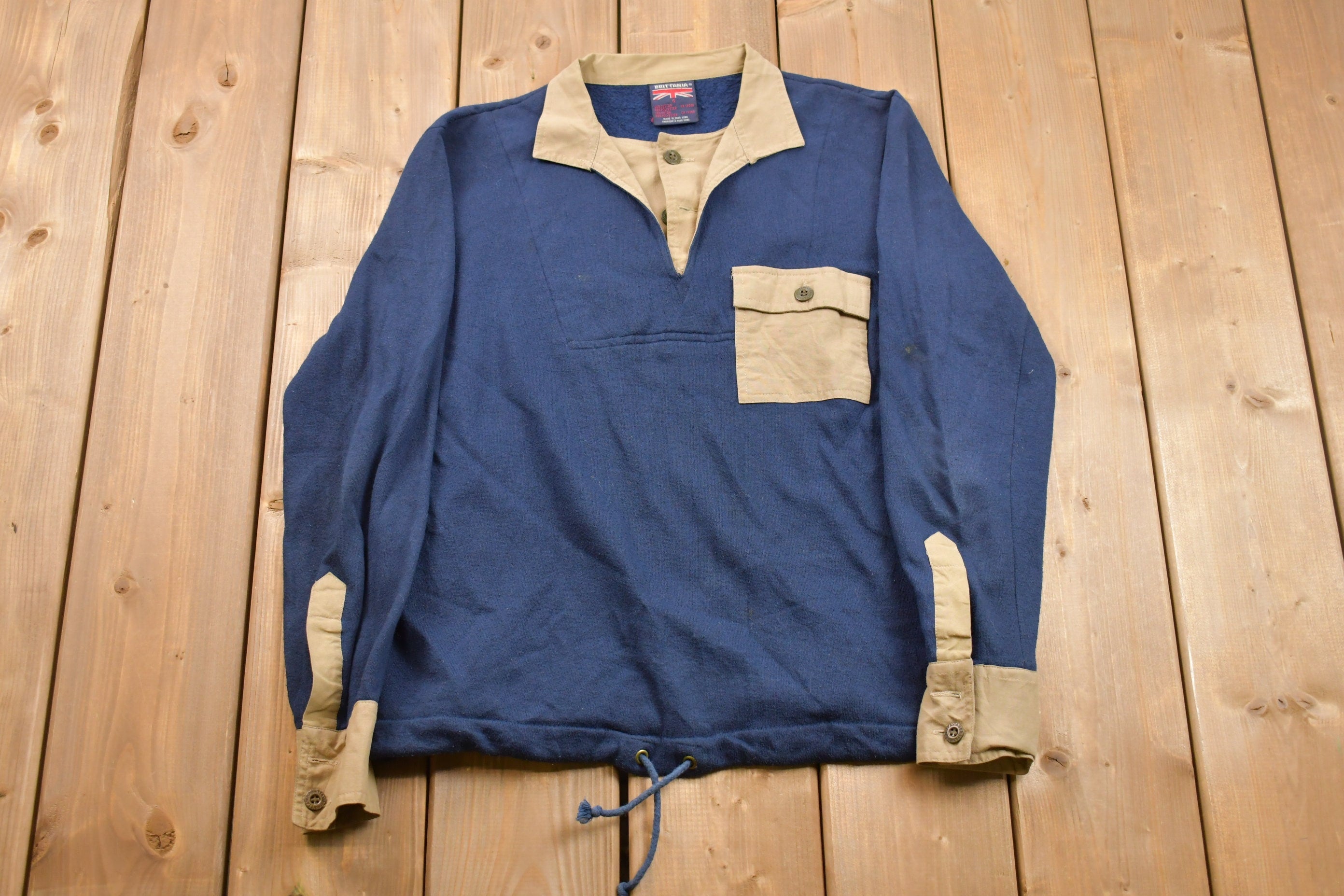 Vintage 1990s Two Layer Button Sweatshirt