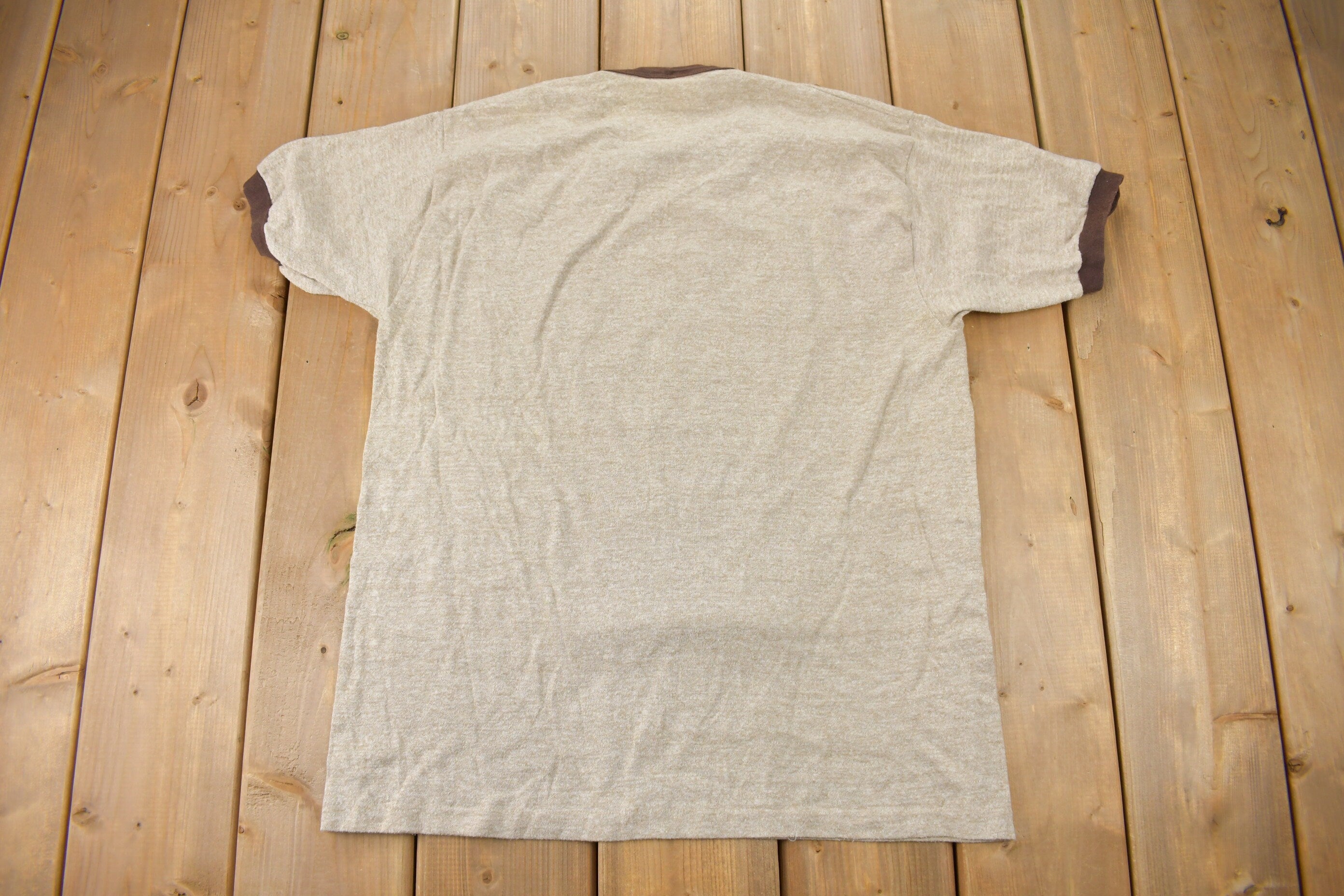 Vintage 1980s Daytona Beach Florida Ringer T Shirt Streetwear