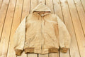 Vintage 1980s Carhartt Sun Faded Canvas Hooded Jacket Men's Large