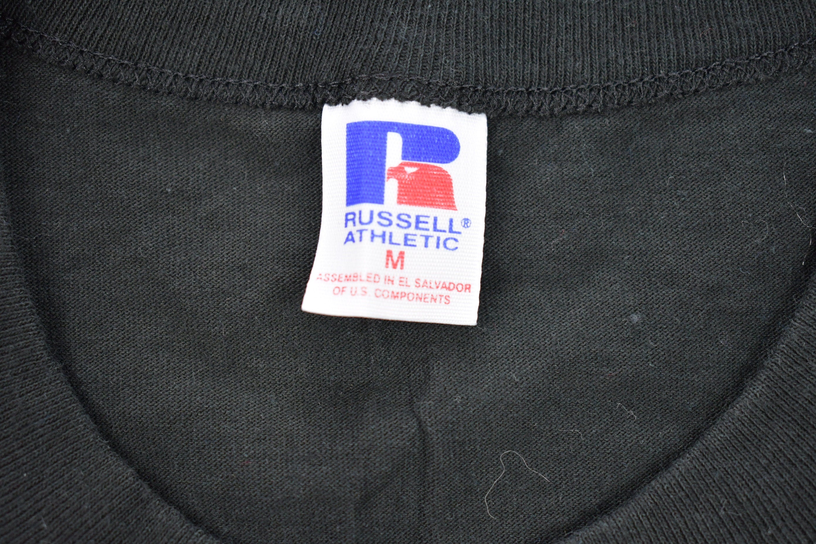 Vintage 1990s Russell Athletics Blank Black Tank Top
