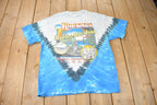 Vintage 1991 Rocky's Harley Davidson London Ontario Tie Dye Eagle Graphic Single Stitch T-Shirt Made In USA